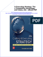 Full Download Book Crafting Executing Strategy The Quest For Competitive Advantage Concepts and Cases 23E PDF