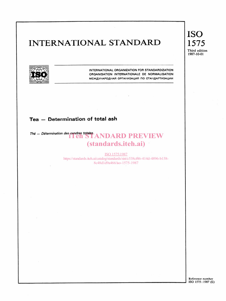 Iso 1575 1987 | PDF | International Organization For Standardization