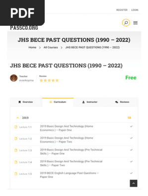 JHS BECE PAST QUESTIONS (1990 – 2022) – Passco.org_1705526928810