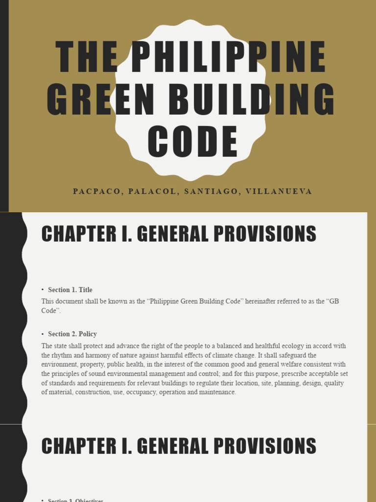 Philippine Green Building Code Overview | PDF | Building Insulation ...
