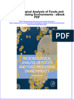 Full Download Book Microbiological Analysis of Foods and Food Processing Environments PDF