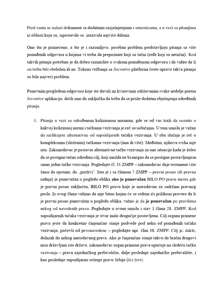 Osvrt Na Najčešće Dileme Studenata | PDF