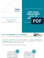 Life Cycle Assessment (Lca) of Pavements: Esther Lizasoain Arteaga