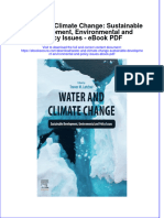 Full Download Book Water and Climate Change Sustainable Development Environmental and Policy Issues PDF