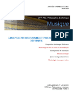 Brochure Licence Musique 2023-2024