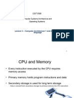 Lecture03-Computer Architecture 1 and Assembly Language