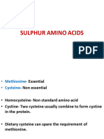 Sulphur Amino Acids