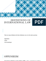 3 - Definitions of International Law