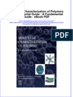 Full Download Book Molecular Characterization of Polymers A Fundamental Guide A Fundamental Guide PDF