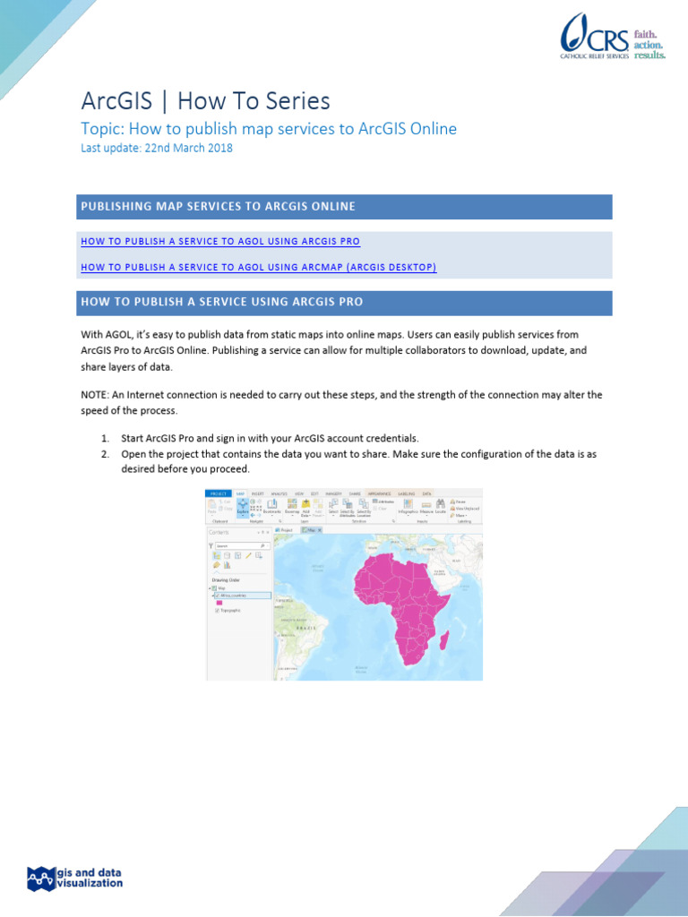 ArcGIS Online: Map Service Publishing | PDF | Arc Gis | Application ...
