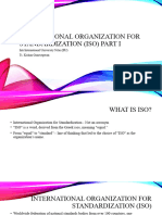 International Organization For Standardization (ISO) PART ISrd Ver