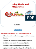 5-Learning Goals and Objectives &application A 2023