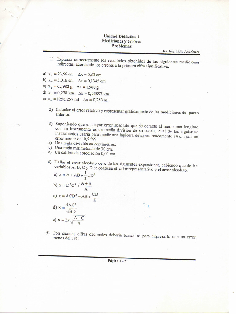 Fisica Com 1 Ejercicios | PDF