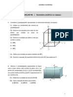 AlgebraGeometria Ficha Trabalho N3 Espaco