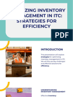 Optimizing Inventory Management in Itc: Strategies For Efficiency Optimizing Inventory Management in Itc: Strategies For Efficiency