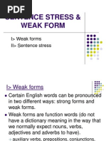 NHA1 - Sentence Stress &amp Weak Form