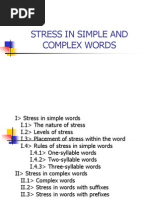 NHA1 - Stress in Simple and Complex Words