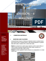 Division IV Masonry