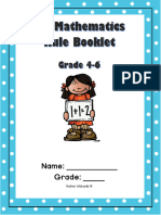 Maths Rule Booklet Grade 4-6 2019