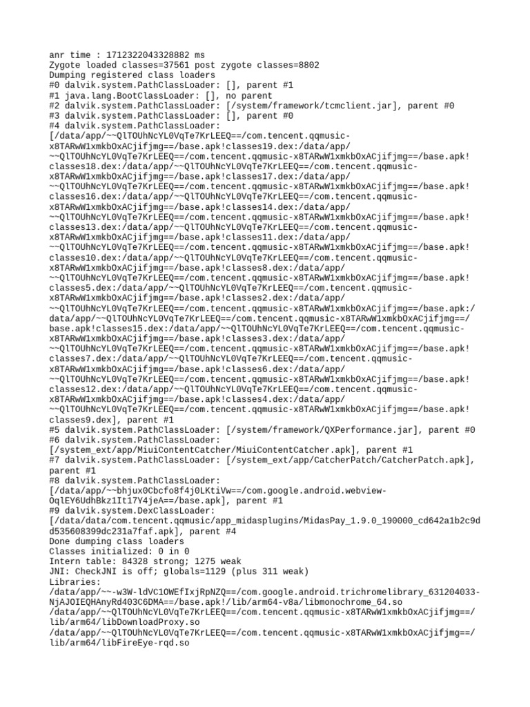 Anr Sys Trace File 1712322043268 | PDF | Java (Programming Language ...