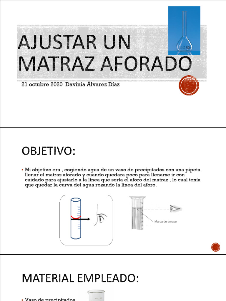 Copia de Prueba de Laboratorio 1 Ajustar Matraz Aforado | PDF
