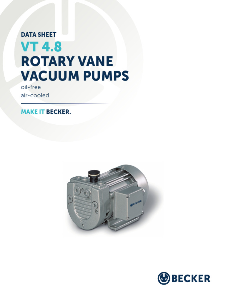 VT 4.8 Vacuum Pump | Download Free PDF | Vacuum | Electrical Engineering