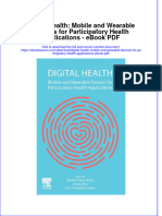 Full download book Digital Health Mobile And Wearable Devices For Participatory Health Applications Pdf pdf