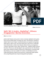 Split '80 - U Znaku Nadaline", Olivera Dragojevića I Borisa Dvornika - XXZ Portal