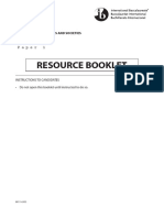 Paper 1 Resource Booklet ESS IB