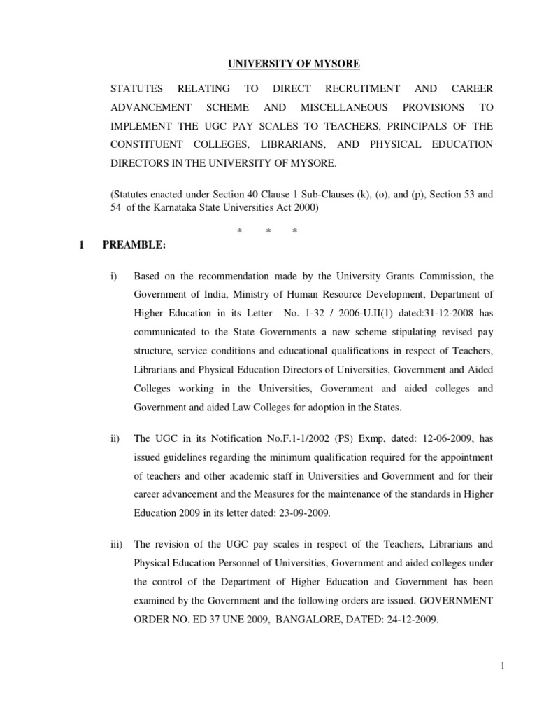 UGC Pay Scales for University Staff | PDF | Doctor Of Philosophy ...