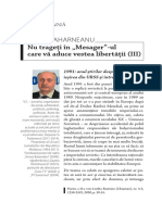 Nu Trageți În Mesager"-Ul Care Vă Aduce Vestea Libertății (III)