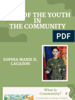 ROLE OF THE YOUTH IN COMMUNITY PRIMER TO NATION BUILDING