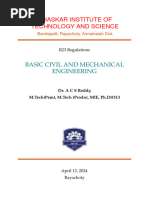 Basic Civil and Mechanical Engineering