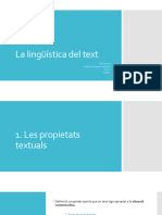 Lingüística Del Text