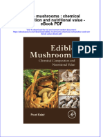 Full Download Book Edible Mushrooms Chemical Composition and Nutritional Value PDF