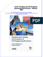 Full Download Book Non Destructive Testing and Evaluation of Civil Engineering Structures PDF