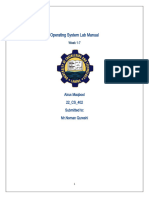 Operating System Sample Programs Mid Lab Manual (Week 1-7)