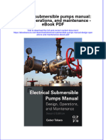 Full Download Book Electrical Submersible Pumps Manual Design Operations and Maintenance PDF