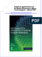 Full Download Book Electroanalytical Applications of Quantum Dot Based Biosensors Micro and Nano Technologies PDF