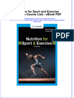 Full Download Book Nutrition For Sport and Exercise Mindtap Course List PDF