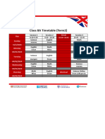 Revision Timetable 8A