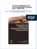 Full Download Book Electrostatic Dust Mitigation and Manipulation Techniques For Planetary Dust PDF