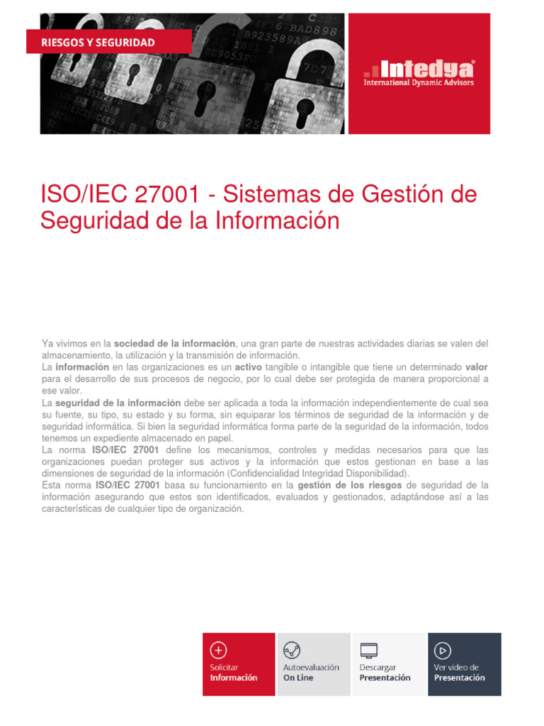 ISO 27001: Gestión de Seguridad de la Información | PDF | La seguridad ...