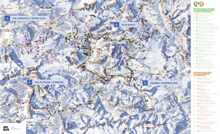 Sella Ronda Ski Map | PDF