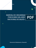 Manual de Organizacin y Funciones SNS Actualizado 1