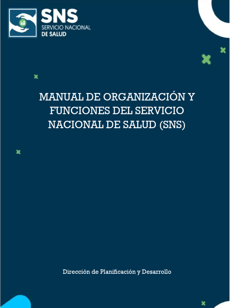 Manual de Organización del SNS | PDF | Hospital | Administración Pública