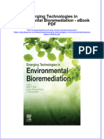 Full Download Book Emerging Technologies in Environmental Bioremediation PDF