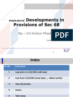 CA. Kishor Phadke - Recent Developments in Section 68-kp-27-5-23