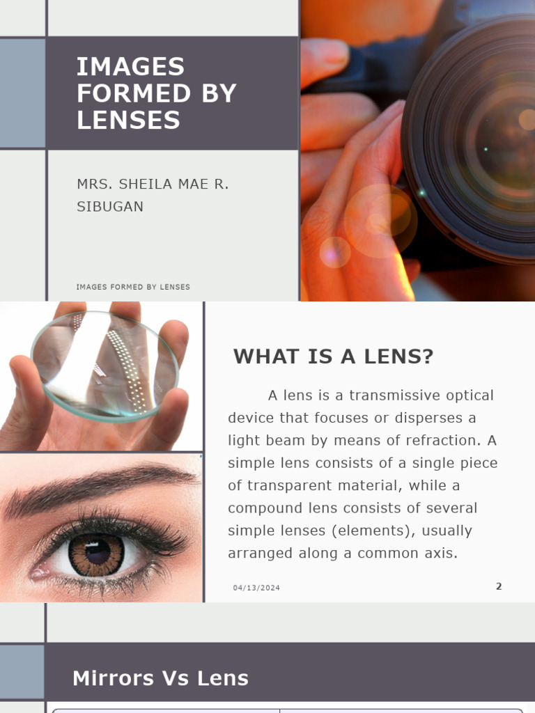 Understanding Lens Image Formation | PDF | Atomic | Glass Engineering ...