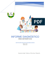 INFORME DIAGNÓSTICO MATEMÁTICAS 2024